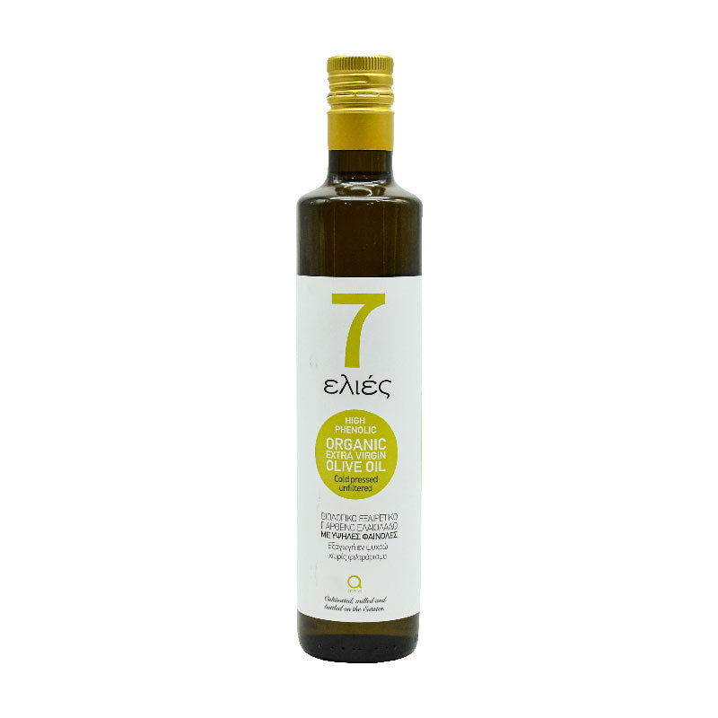 7 Elies Organic Extra Virgin Olive Oil 500 ml from Cyprus