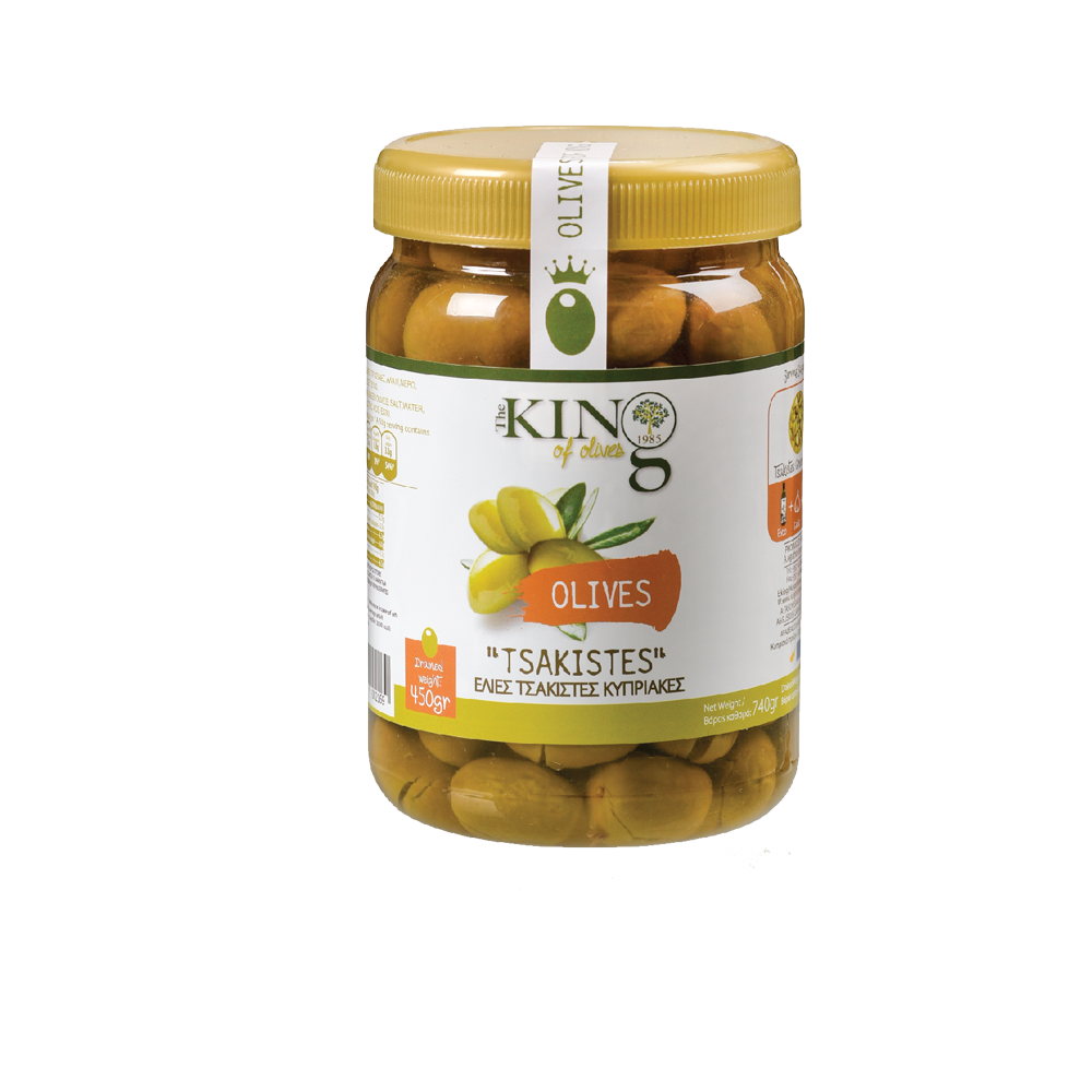 Green Olives Tsakistes 450g from Cyprus