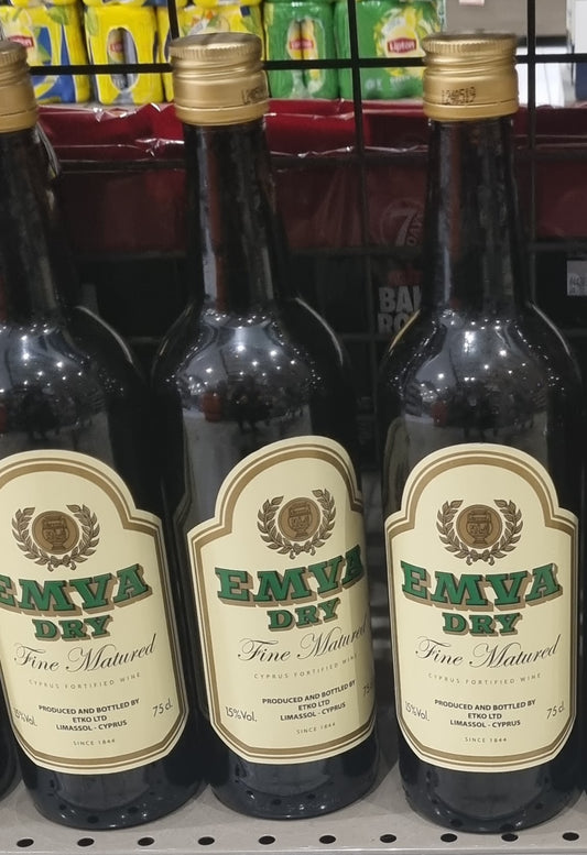 EMVA dry fine matured Cyprus Fortified Wine 750ml