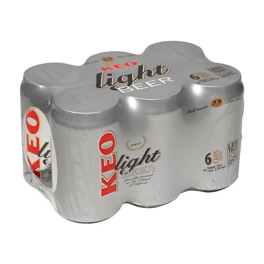 KEO Beer Light 6x330 ml - Beer from Cyprus