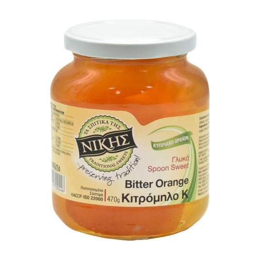 Nikis Spoon Sweet Bitter Orange 470 g spoon sweet from Cyprus