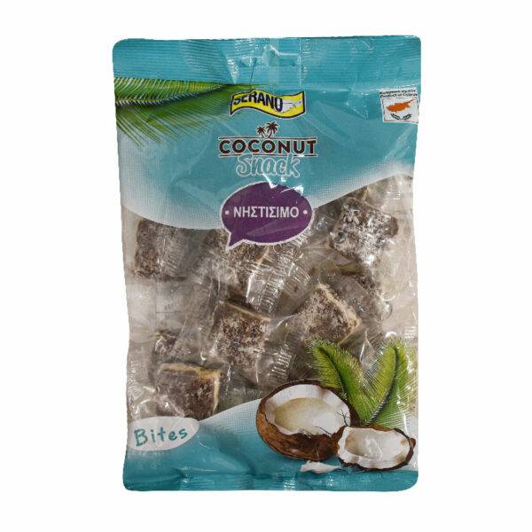 Serano Coconut Squares with Cocoa 250 g from cyprus