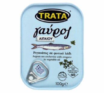 Trata Aegean Sea Anchovies with Oregano in Vegetable Oil 100 g