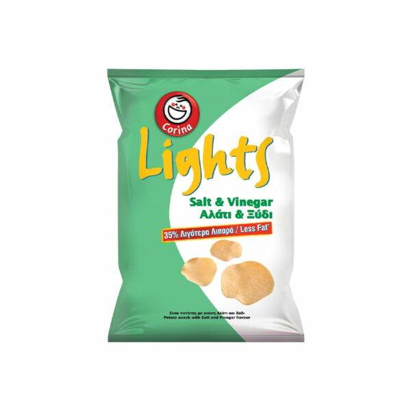 Lay’s Lights Salt & Vinegar Crisps 40% Less Fat 36 g