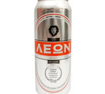 LEON beer 500ml can – brewed in Cyprus